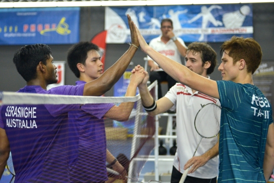 Remi Rossi dan Leo Cucuel dari Tahiti (kanan) saat bertanding di Oceania Championship 2016 (sumber foto: http://websites.sportstg.com)