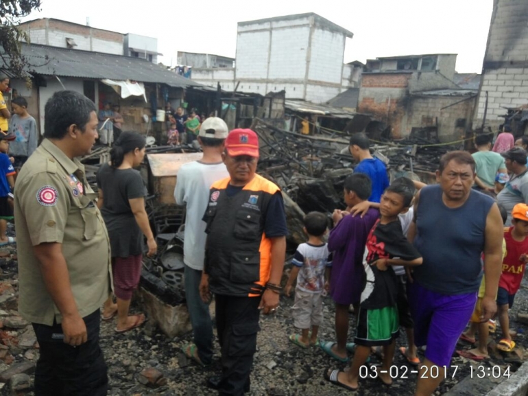 Bencana Kebakaran di Kapuk, Cengkareng, Jakarta Barat| Dokumentasi pribadi