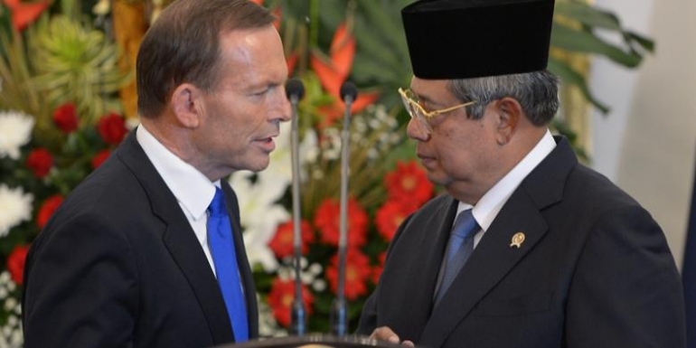 Presiden SBY & PM Australia Tony Abbott (internasional.kompas.com)