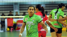 Aprilia S Manganang adalah andalan tim voli Indonesia dan Jakarta Electric PLN/liputan6.com
