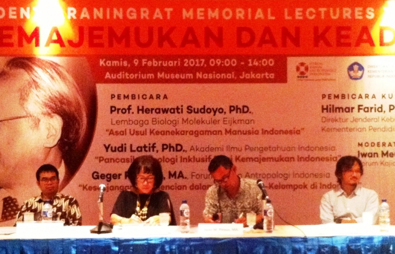 Para pembicara dan moderator Koentjaraningrat Memorial Lectures XIII-2017. (Foto: BDHS)