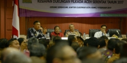 Rapat Koordinasi Persiapan Pilkada Serentak (Doc.humas Aceh)