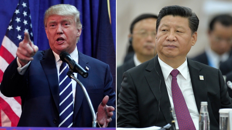 Donald Trump dan Xi Jin Ping. CNN.com