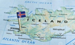 Peta pulau Islandia. (gambar dari dreamstime)
