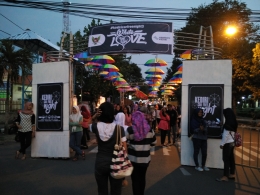 Gapura Kediri Car Free Night (foto: dok.pri)