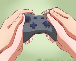 Romansa dua pecinta video games (sumber: http://www.wikihow.com/Get-Your-Girlfriend-to-Play-Video-Games)