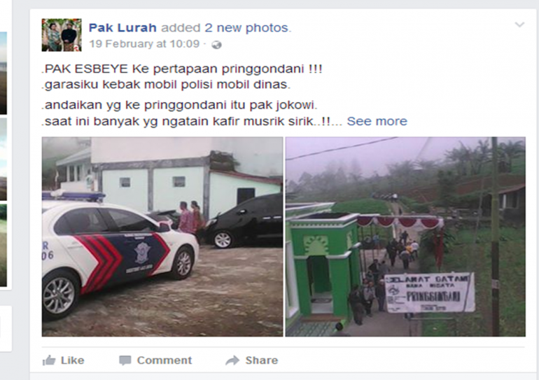 sumber : FB Pak Lurah