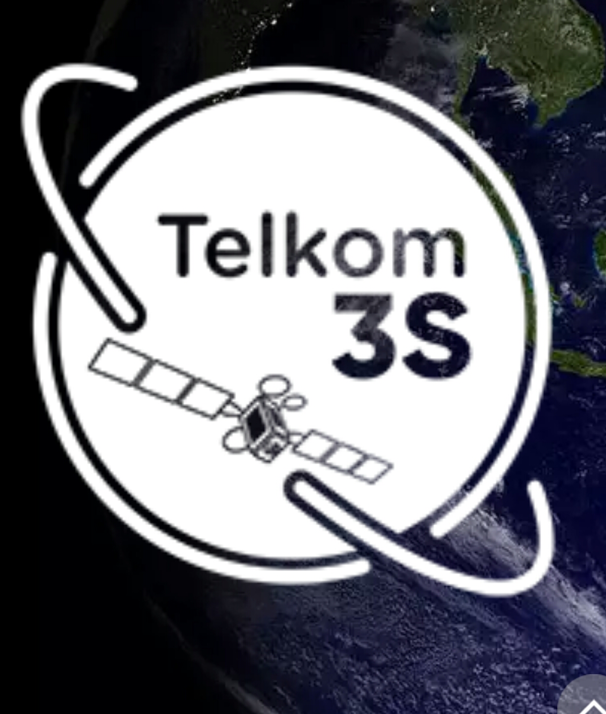 Logo satelit Telkom 3S yang diunduh dari www.detik.com