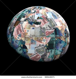 Sumber gambar : https://www.shutterstock.com/image-illustration/global-currency-euros-negative-effect-illustration-88949071