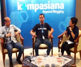 Direktur Kompas Gramedia Group of Digital, Andy Budiman (kiri) dan COO 