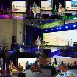 Peragaan busana batik nusantara di sela-sela acara puncak pengumuman grand prize Trade Mall Podomoro Vaganza yang berlagsung di Mangga Dua Square, Jakarta (25/2). Foto dokumentasi Facebook TM Podomoro.