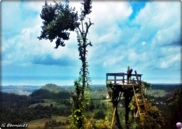 View lembah cantik di Rumah Pohon Murmas Lombok. Dokpri