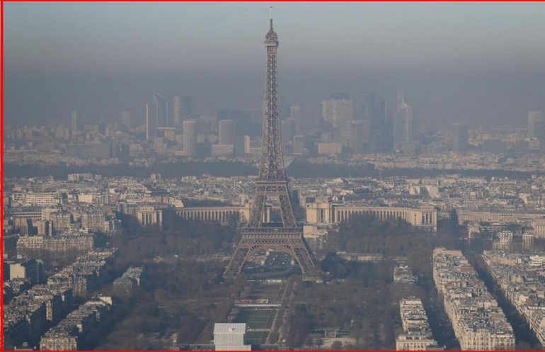 Smog di Paris Desember 2016. Sumber Getty Images/independent