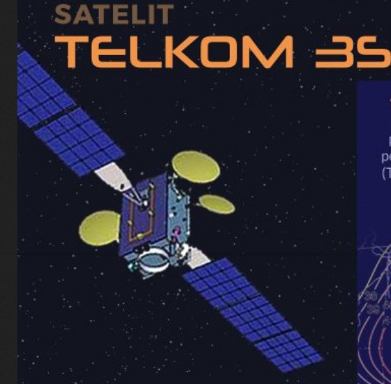 Ilustrasi Satelit Telkom 3S. Gambar dari Wyn Suparno