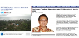Kondisi Internet Di Sebagian Daerah Maluku (sumber: news.detik.com & id.beritasatu.com)
