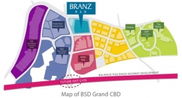 Peta Branz BSD. (Sumber: www.branz-bsd.com)