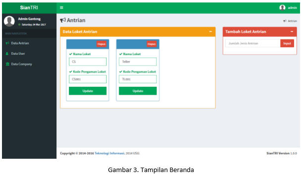 tampilan beranda