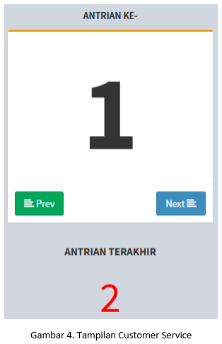 tampilan customer service