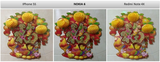 Warna yang dihasilkan oleh kamera Nokia 6 lebih hidup dibanding yang lain