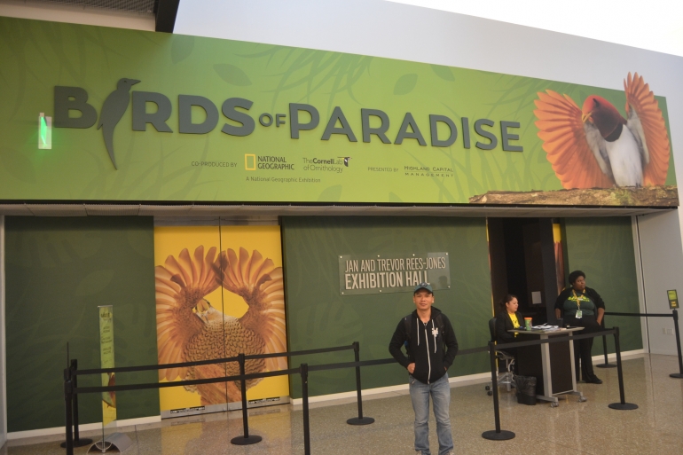 Tampak luar ruang pameran Birds of Paradise (dokumentasi pribadi)