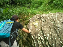 Salah satu batu yang diduga digunakan sebagai bahan pembuat situs megalitikum. Foto: Bimo Tedjokusumo