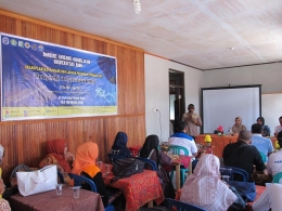 Sosialisasi pentingnya Terumbu Karang kepada masyarakat Sungai Pinang, Sumatera Barat