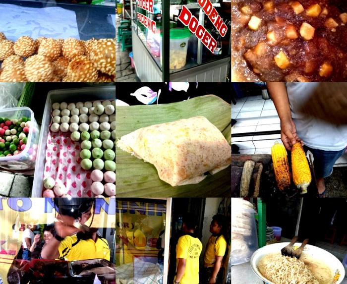 Berbagai pilihan kuliner di Surya Kencana | Foto: Agung Han