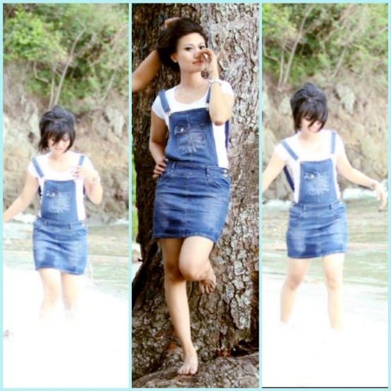 Widya saat berpakaian sipil - Gbr: Widie