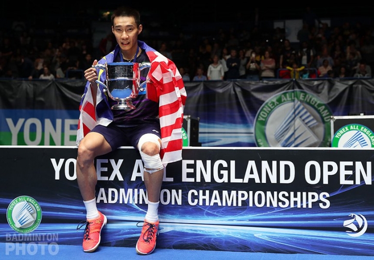 Lee Chong Wei juara tunggal putra All England 2017/@YonexAllengland