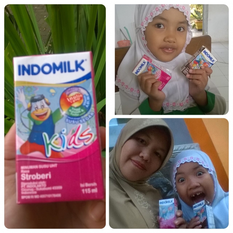 Indomilk menjadi bekal ke sekolah buat kakak dan Bunda ke kantor | dokpri