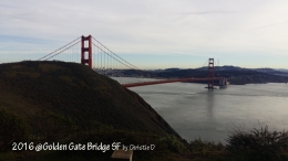 Dokumen pribadi                                                                         Semakin kesana kami menemukan 2 titik cantik untuk berfoto dengan latar belakang Golden Gate Bridge