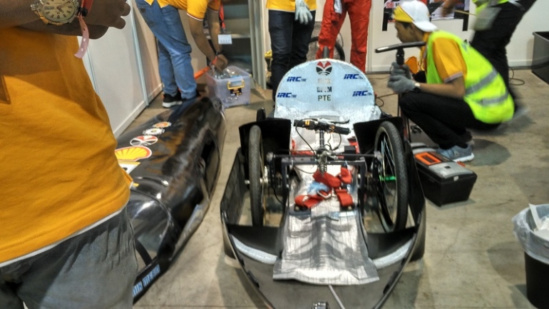 Tim Indonesia di gelaran Shell Eco-marathon 2017. Dokpri