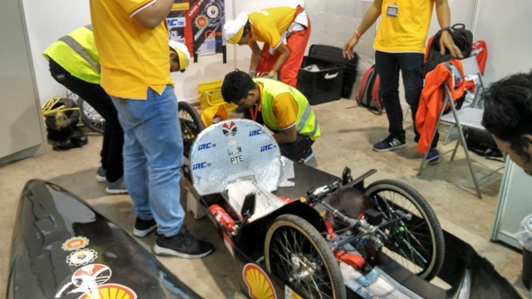 Tim Indonesia di gelaran Shell Eco-marathon 2017. Dokpri