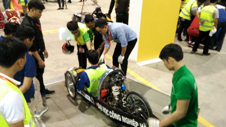 Tim Indonesia di gelaran Shell Eco-marathon 2017. Dokpri