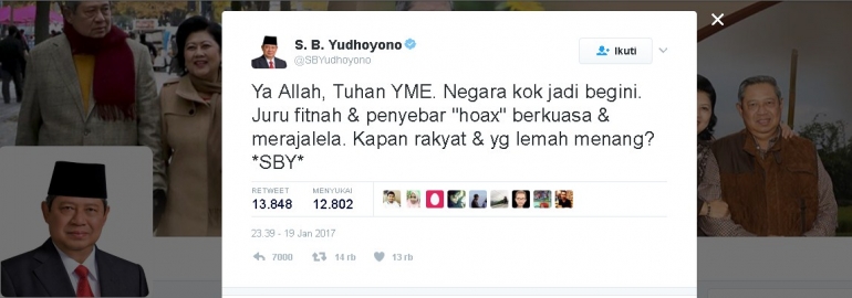 Sumber: screenshoot twitter SB Yudhoyono