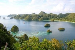 Pemandangan alam kawasan Raja Ampat, Papua Barat (Sumber: balipedia.com)