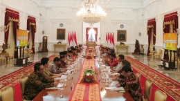 Pertemuan Presiden Jokowi dengan Pimpinan Lembaga Tinggi Negara. Sumber: kumparan.com