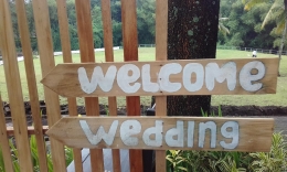 Ucapan Welcome Wedding di Taman Indi/Dok. Pribadi