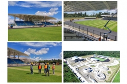 Bangunan Olahraga Kebanggan Masyarakan Mimika yang diberi Nama Mimika Sport Complex. Dok:MediaIndonesia.Com