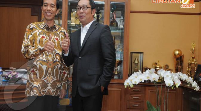 Jokowi dan Ridwan Kamil, sumber : www.liputan6.com