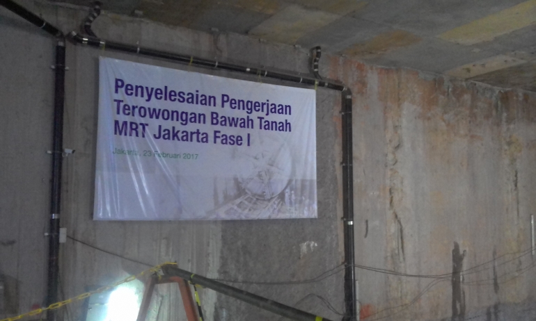 Pengerjaan Terowongan bawah tanah Fase I