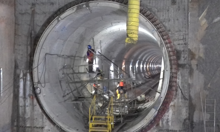 Terowongan bawah tanah dalam tahap penyelesaian