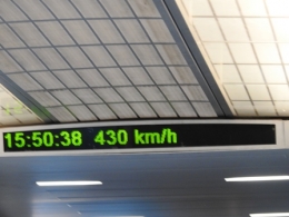 Indikator Kecepatan Kereta Maglev (Dokpri)