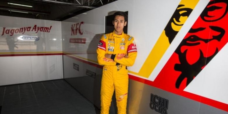 Pebalap GP2 asal Indonesia, Sean Gelael. Kompas.com