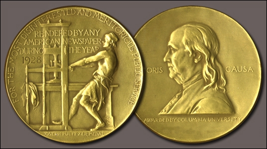 Medali Pulitzer Prize, FOTO: ciderpressreview.com