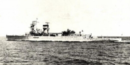 Kapal perang Belanda HMS De Ruyter yang karam pada Perang Dunia II. (Foto: DW/Getty/Kompas.com)