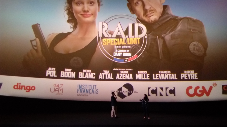 Komik Nobar film R.A.I.D Special Unit di CGV Grand Indonesia