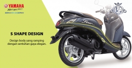 S Shape Design Yamaha Fino Grande | Sumber: Yamaha Indonesia