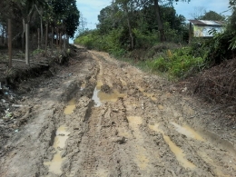 Jalan yang tak kunjung diperbaiki oleh pemerintah Tarakan, jalan Suwaran