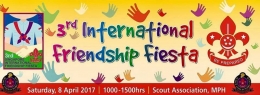 Spanduk acara 3rd International Friendship Fiesta. (Foto: SSCC)